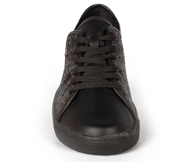 Casual Tênis DAFITI SHOES Glitter Preto - Compre Agora