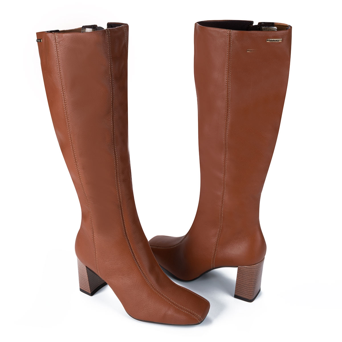 Bota caramelo best sale cano longo