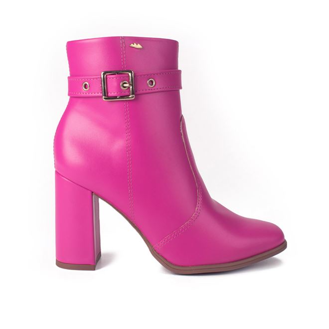 Bota rosa hot sale cano curto