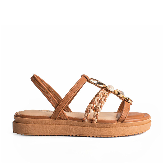 Sand&#225;lia Dakota Flatform Caramelo